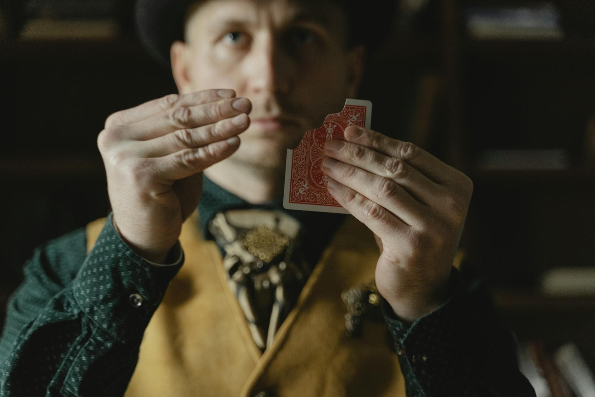 Magicien close-up